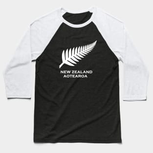New Zealand silver fern flag Baseball T-Shirt